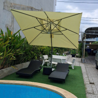 Mua Dù Lệch Tâm Vuông 3x3m Che Nắng Hồ Bơi Giá Rẻ Tại HCM