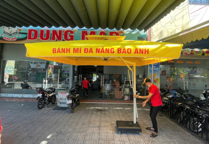 Dù Che Nắng Cái Khế Minh Long, Dù Lệch Tâm Vuông Tròn 2 Tầng Thông Gió