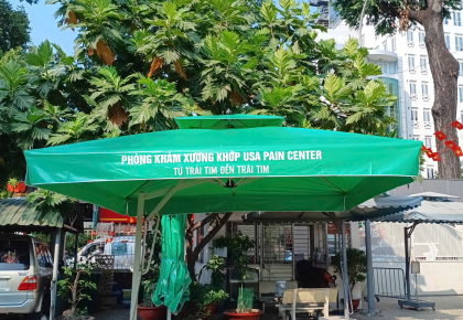 Dù Che Nắng Ô Môn Cần Thơ Giá Rẻ – Dù Lệch Tâm 2 Tầng Minh Long Siêu Bền, Mát Lâu