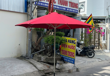 Dù Che Nắng Thốt Nốt Cần Thơ – Minh Long Dù Lệch Tâm 2 Tầng Thoáng Mát Cho Quán Cà Phê & Sân Vườn