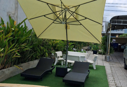 Mua Dù Lệch Tâm Vuông 3x3m Che Nắng Hồ Bơi Giá Rẻ Tại HCM