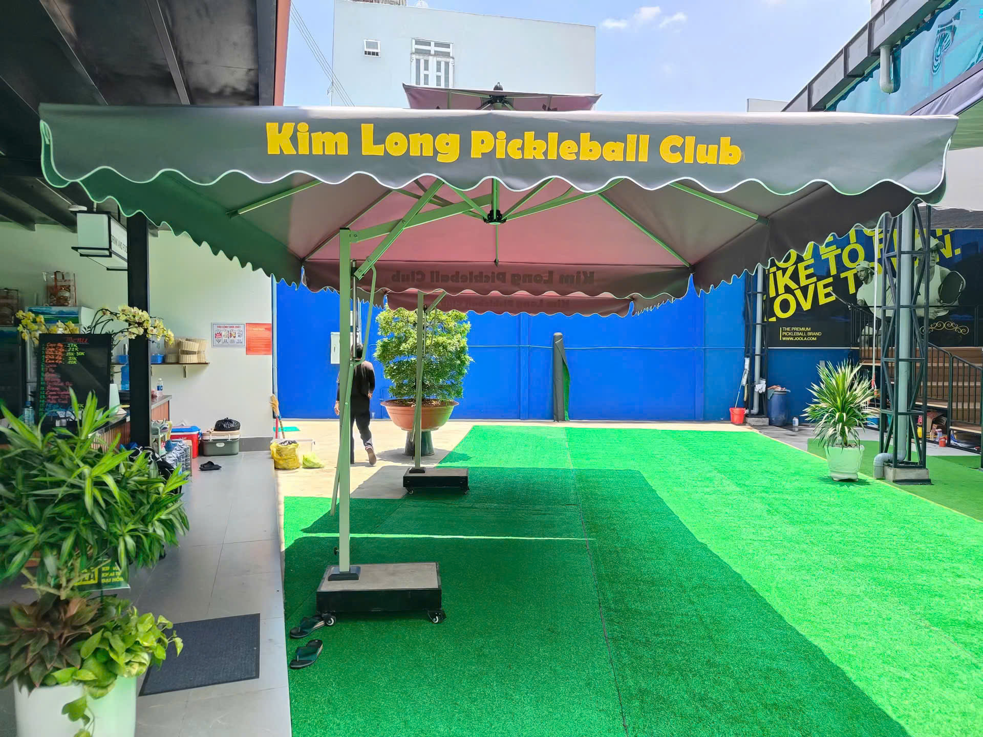 Dù che nắng Thống Nhất - mẫu dù vuông 3x3m