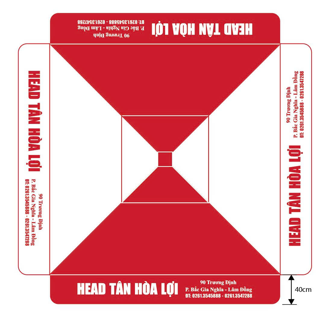 Dù che nắng Vũng Tàu - mẫu dù vuông lệch tâm 3x3m hai tầng in ấn logo thương hiệu