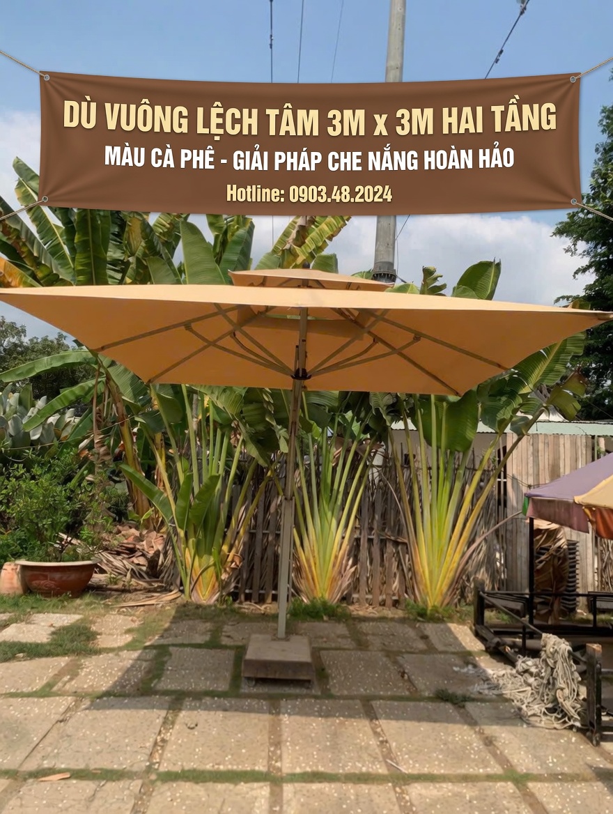 Làm Dù Lệch Tâm Che Nắng Tại Dĩ An Giá Rẻ