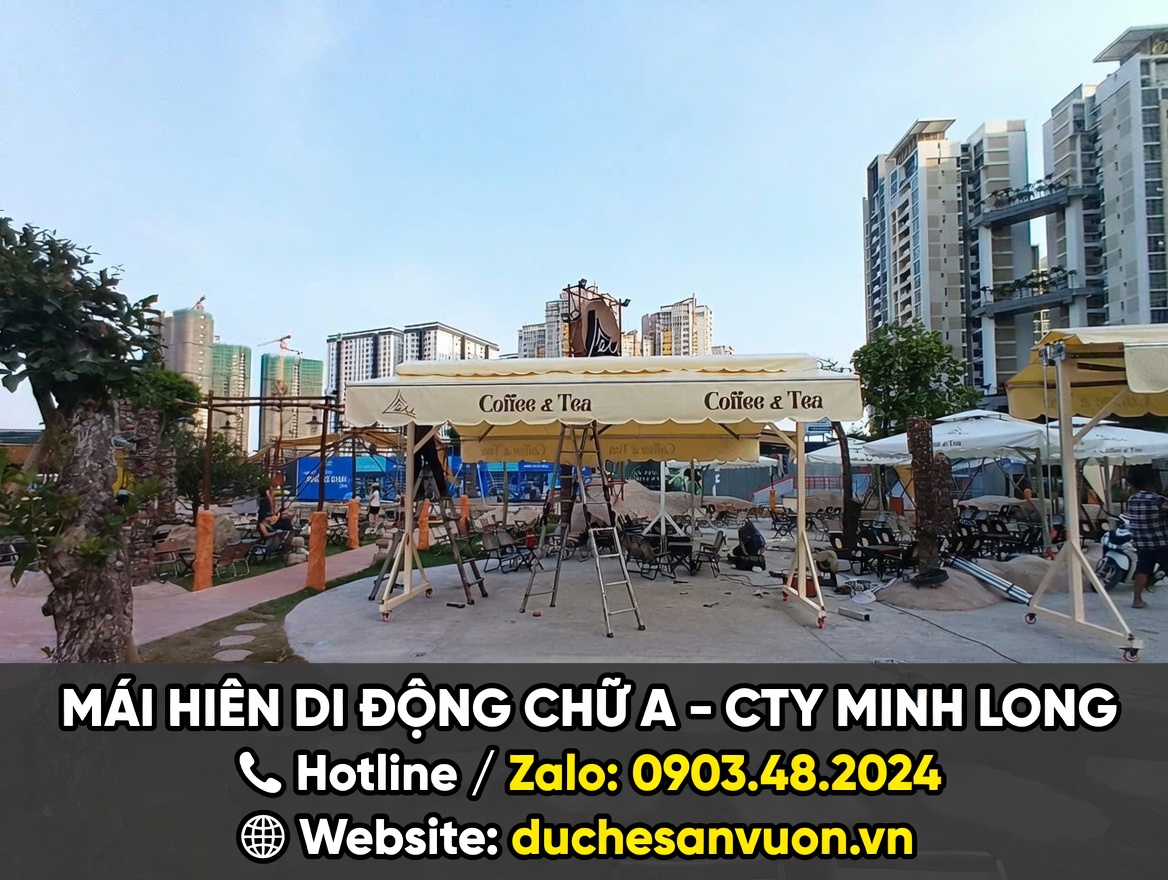 Mái Hiên Di Động Chữ A Minh Long – Giải Pháp Che Nắng Mưa Thông Minh & Sang Trọng Cho Mọi Không Gian